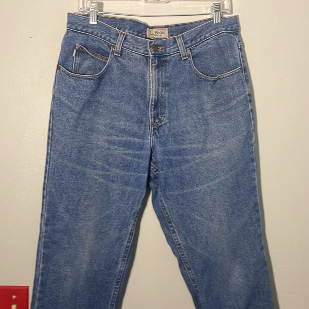 Eddie Bauer Classic Blue Denim Jeans 32X28 - Picture 2 of 5